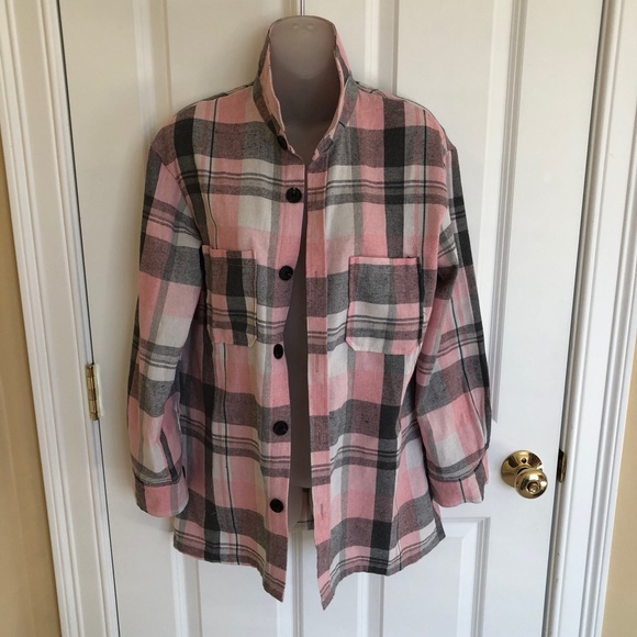 Beautiful Pink Flannel Shirt! - Picture 1 of 4